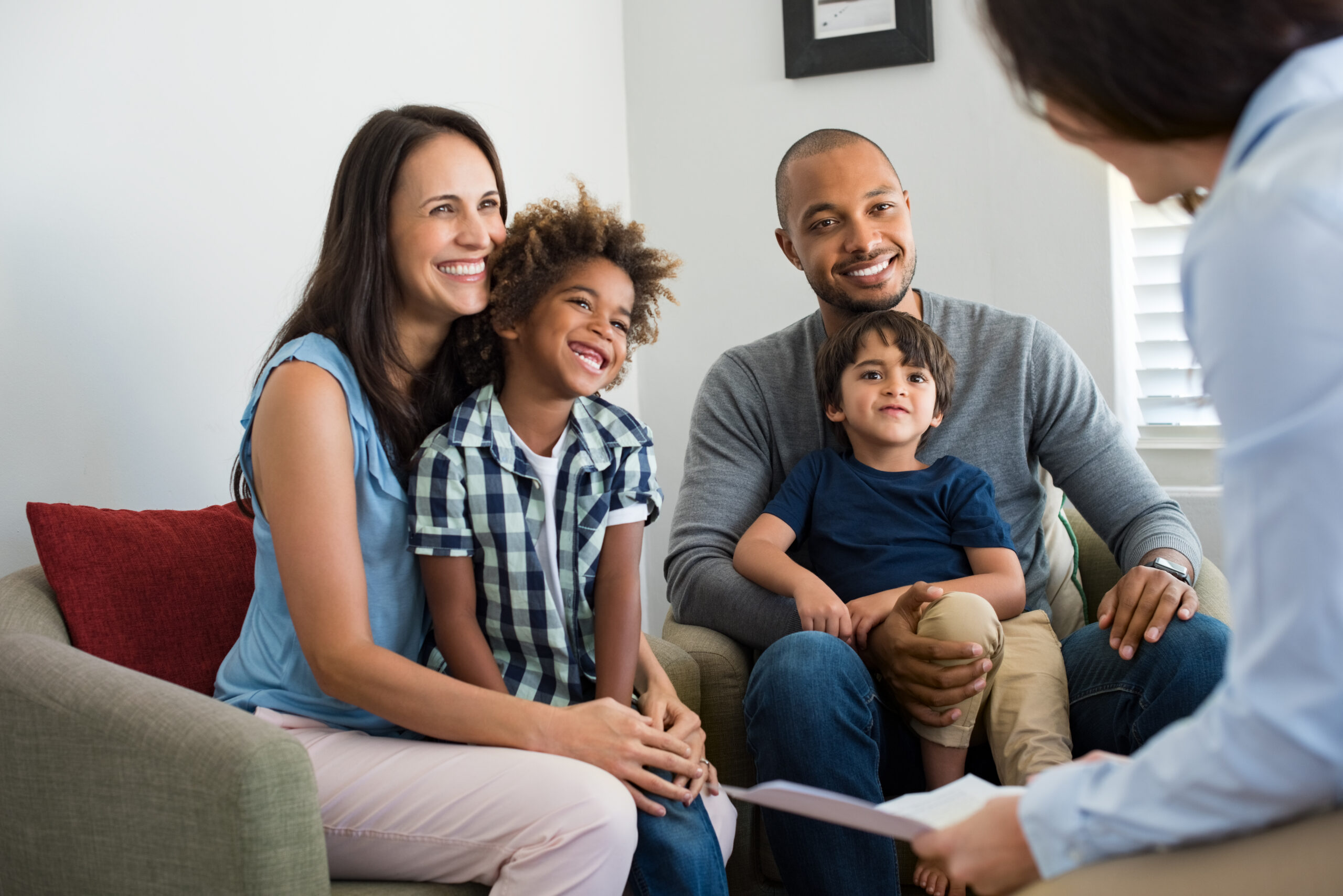 Family receiving personalized support